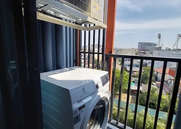 アパート 1bed Near Airport Bts Big-c Swimming Pool Gym バンコク都